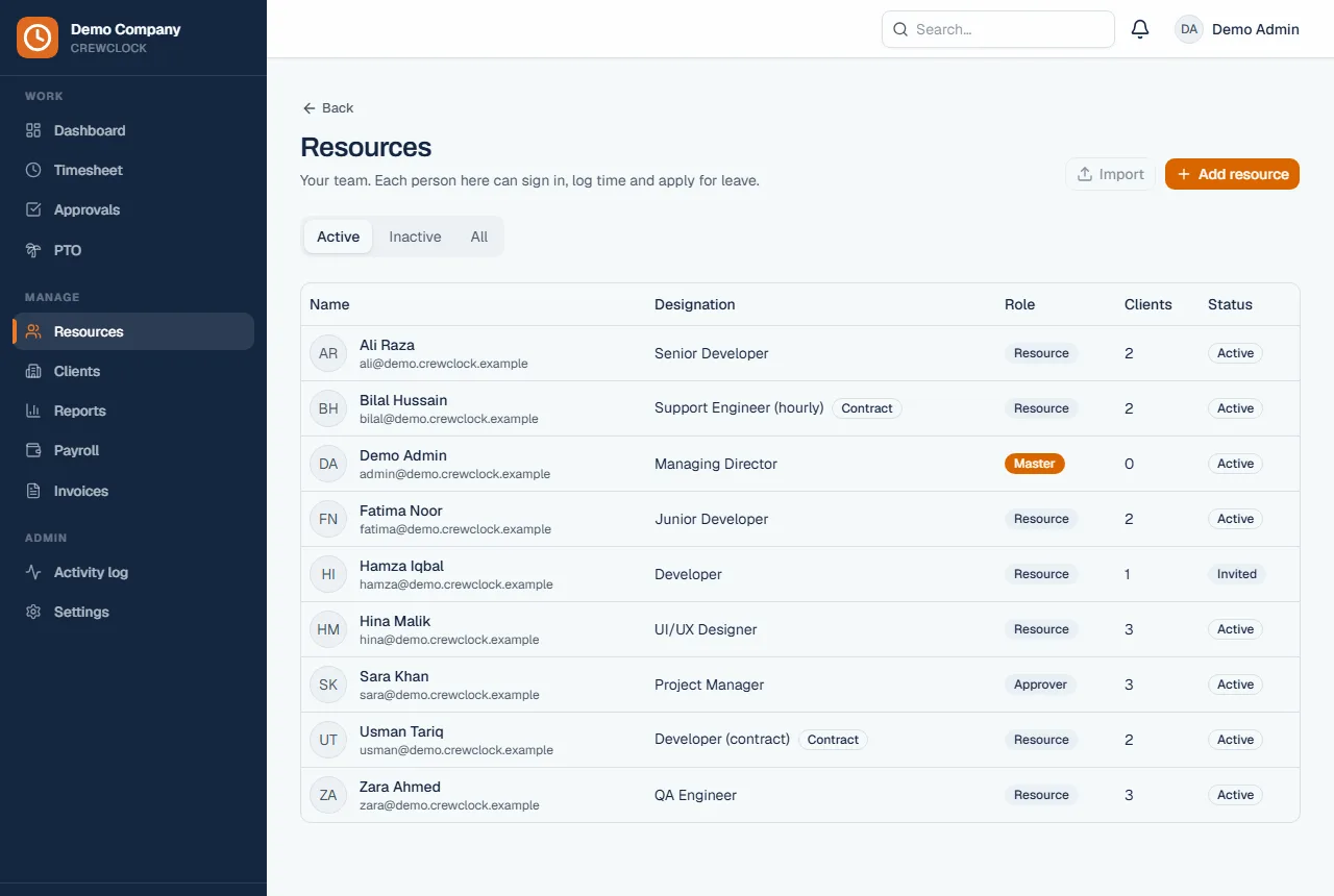 Resources directory
